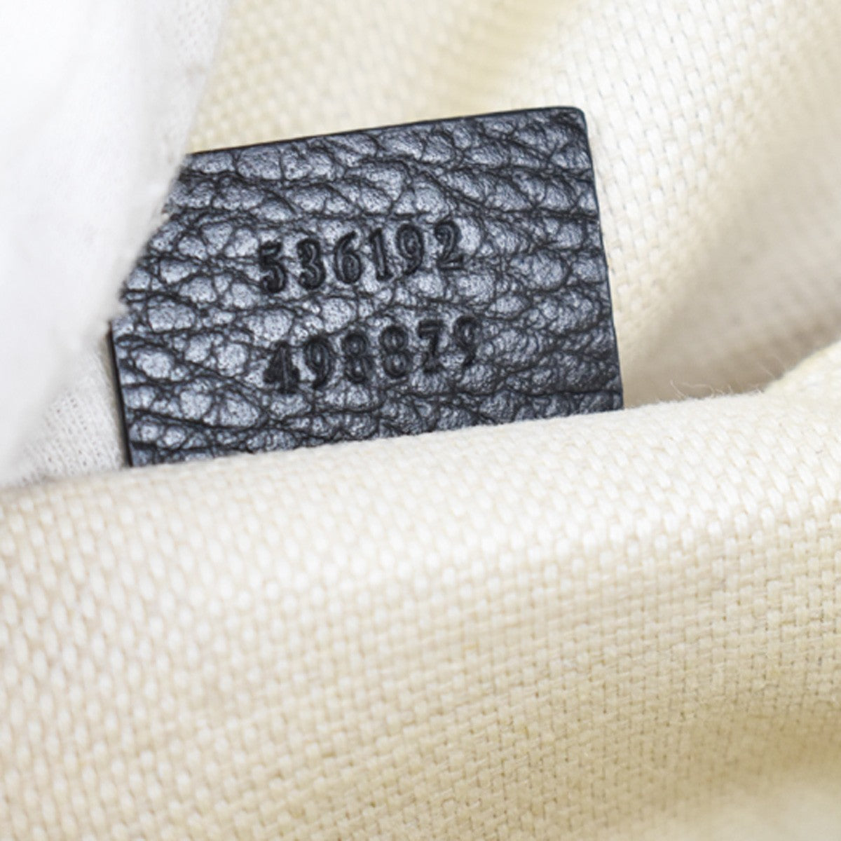 Gucci Soho Chain Leather, Black, Leather, Backpack