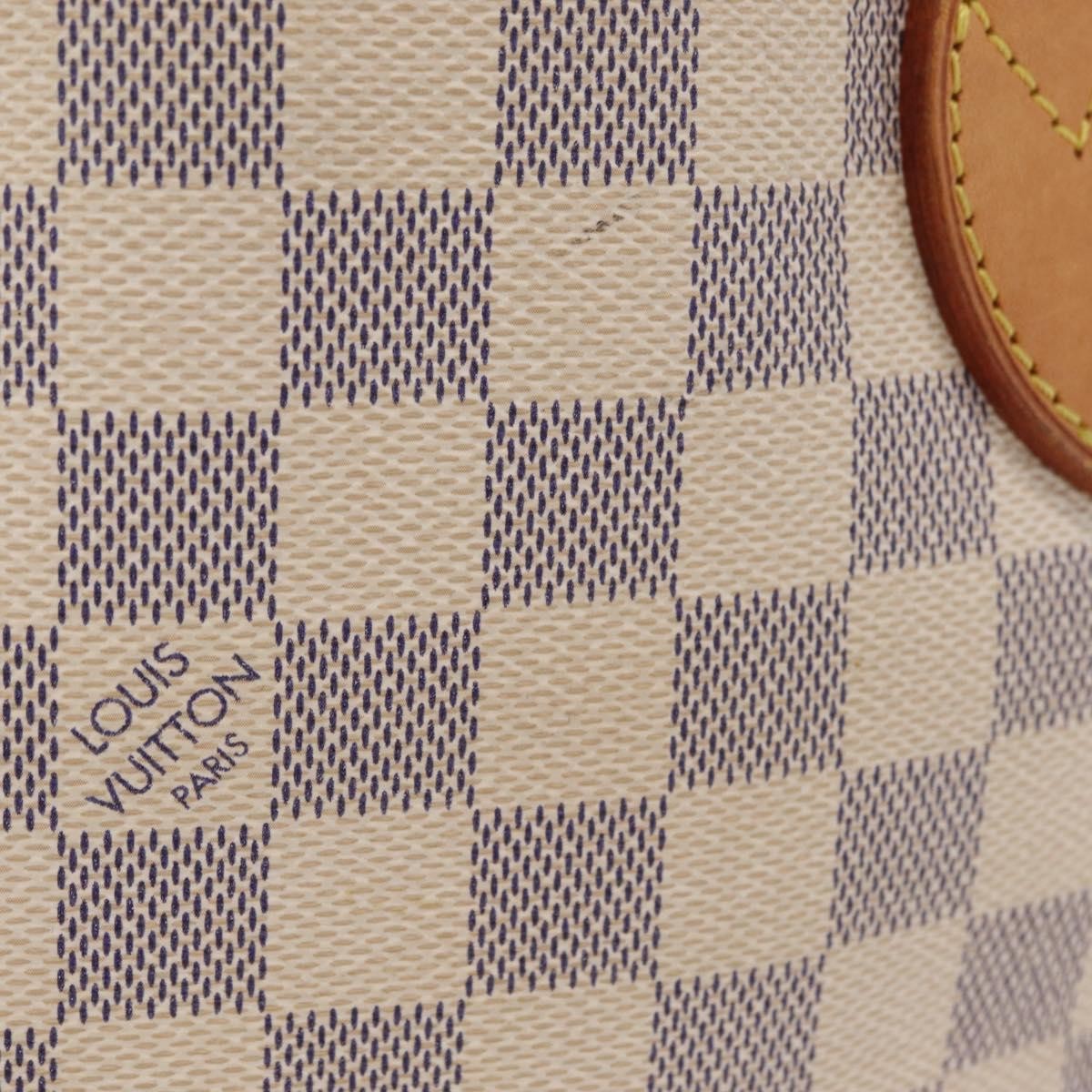 Louis Vuitton Neverfull Damier, White, Canvas, Tote Bag