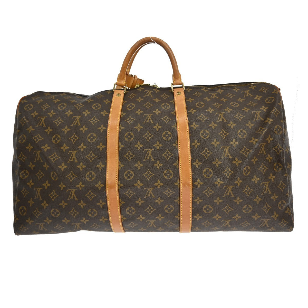 Louis Vuitton Keepall Bandoulière Monogram, Brown, Canvas, Travel Bag