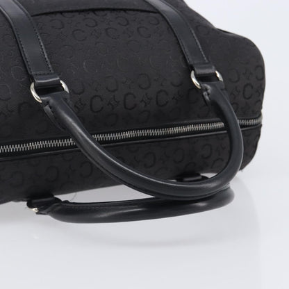 Celine Boston C Macadam Canvas, Black, Canvas, Handbag