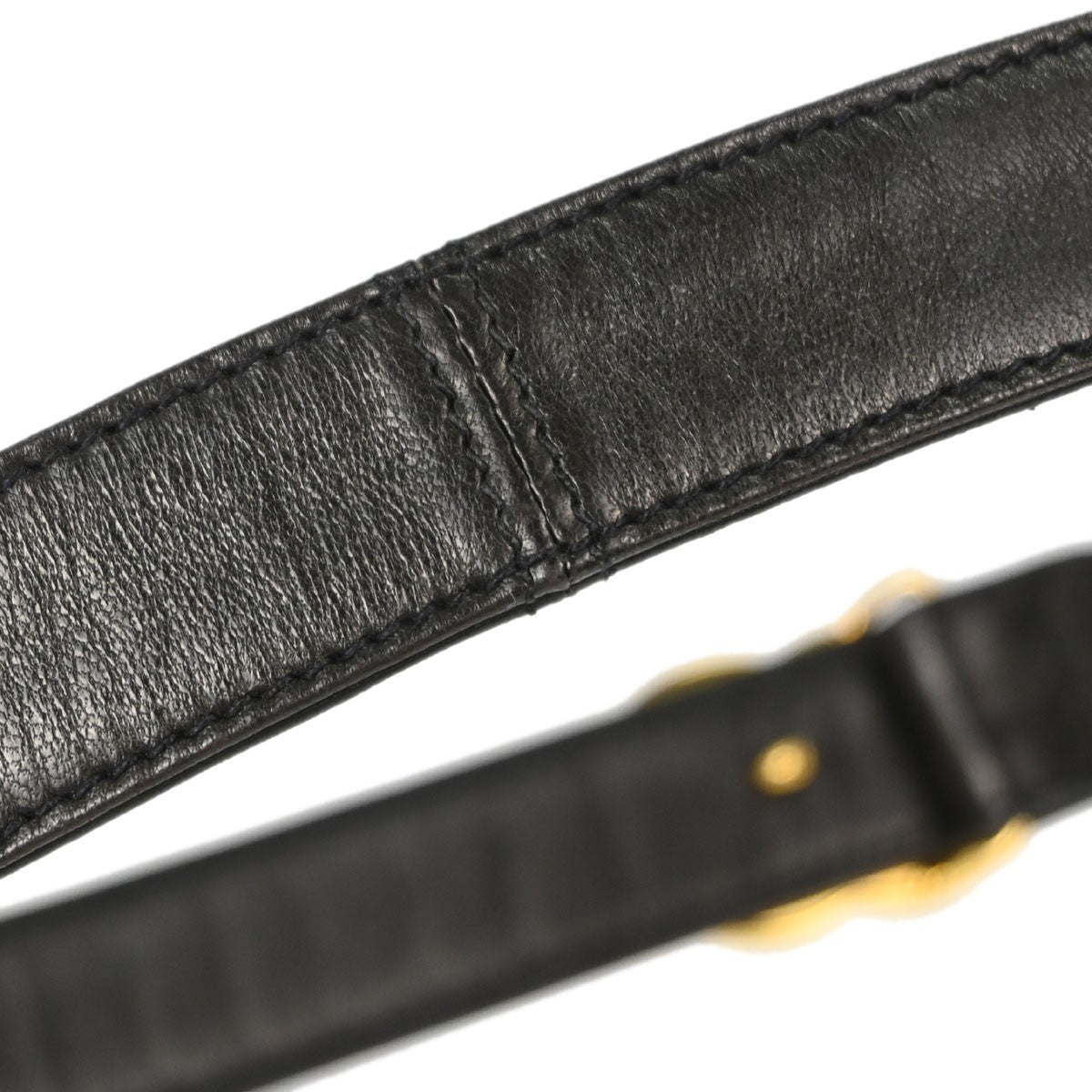 Chanel CC Turnlock Belt Leather, Black, Leather, Belt