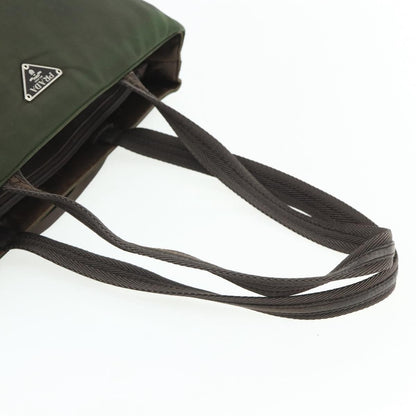 Prada Zip Tote Tessuto, Khaki, Nylon, Tote Bag