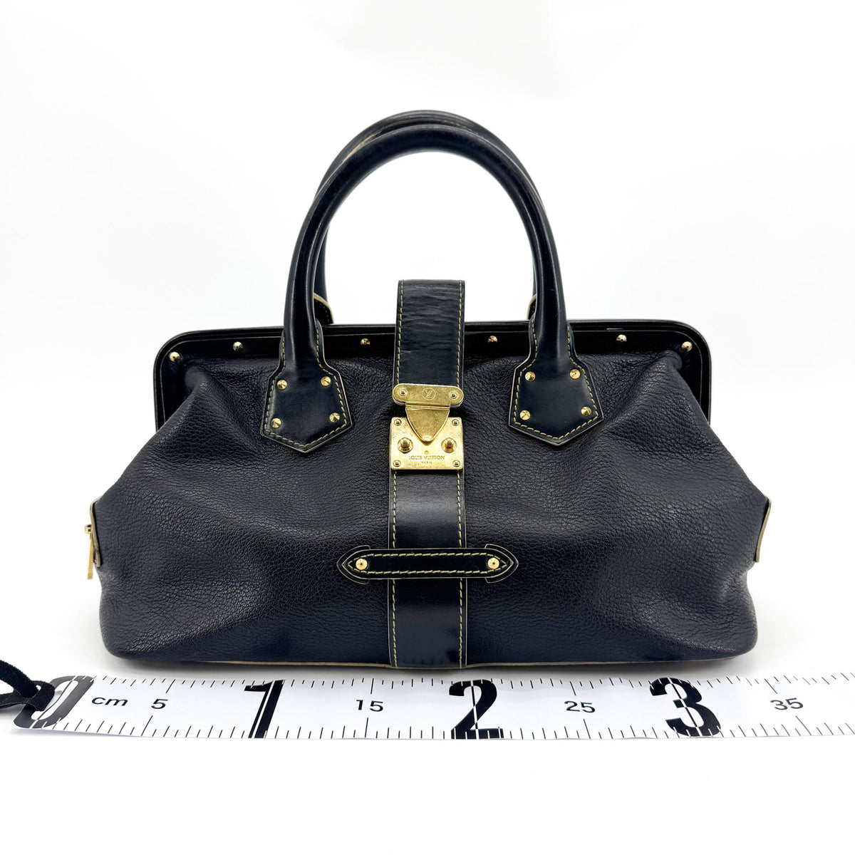 Louis Vuitton Suhali L'Ingenieux Leather, Black, Leather, Handbag