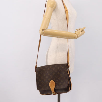 Louis Vuitton Cartouchiere Monogram, Brown, Canvas, Shoulder Bag