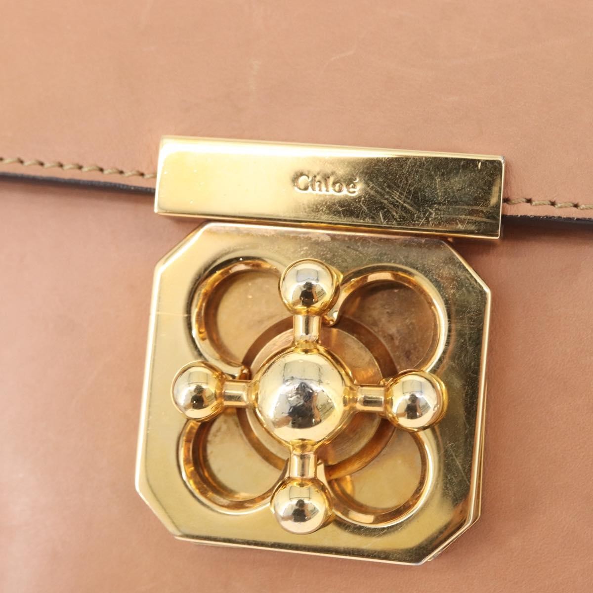 Chloe Elsie Chain Leather, Pink, Leather, Shoulder Bag