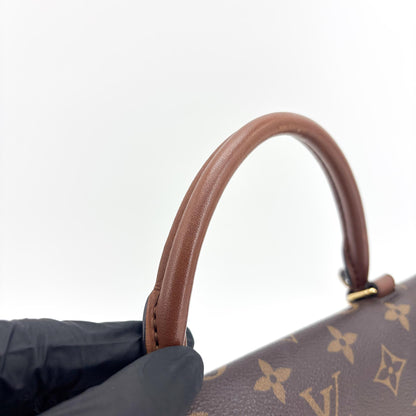 Louis Vuitton Marignan Monogram Canvas with Leather, Brown, Canvas, Handbag