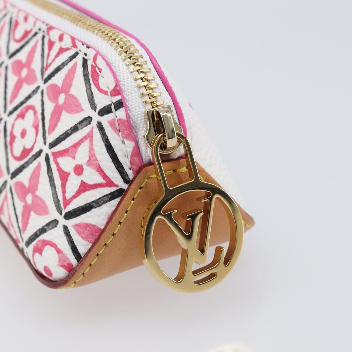 Louis Vuitton Elizabeth Pencil Limited Edition Escale Monogram Giant, Pink, Canvas, Clutch