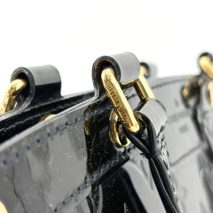 Louis Vuitton Brea NM Monogram Vernis, Black, Patent Leather, Handbag