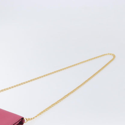 Prada Wallet on Chain Saffiano Leather, Pink, Leather, Crossbody Bag