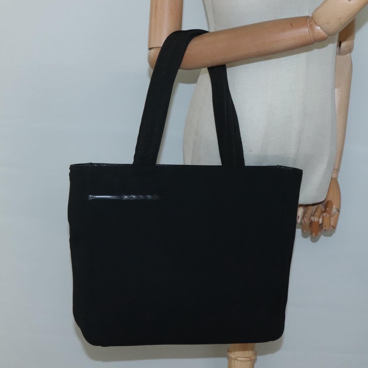 Prada City Sport Bucket Soft Calf, Black, Canvas, Handbag