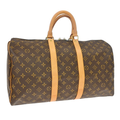 Louis Vuitton Keepall Monogram Canvas, Brown, Canvas, Travel Bag