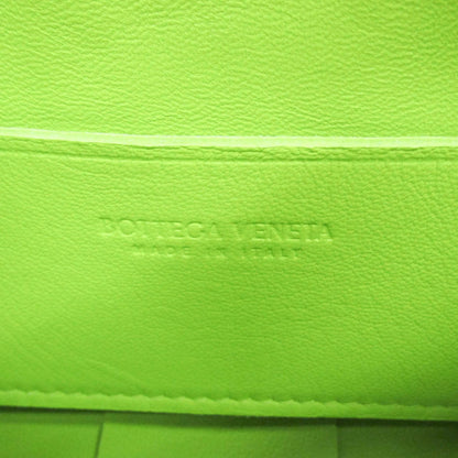 Bottega Veneta Cassette Maxi Intrecciato Leather, Green, Leather, Clutch