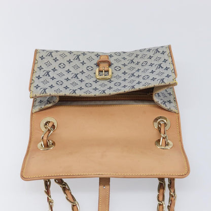 Louis Vuitton Camille Mini Lin, Blue, Canvas, Handbag
