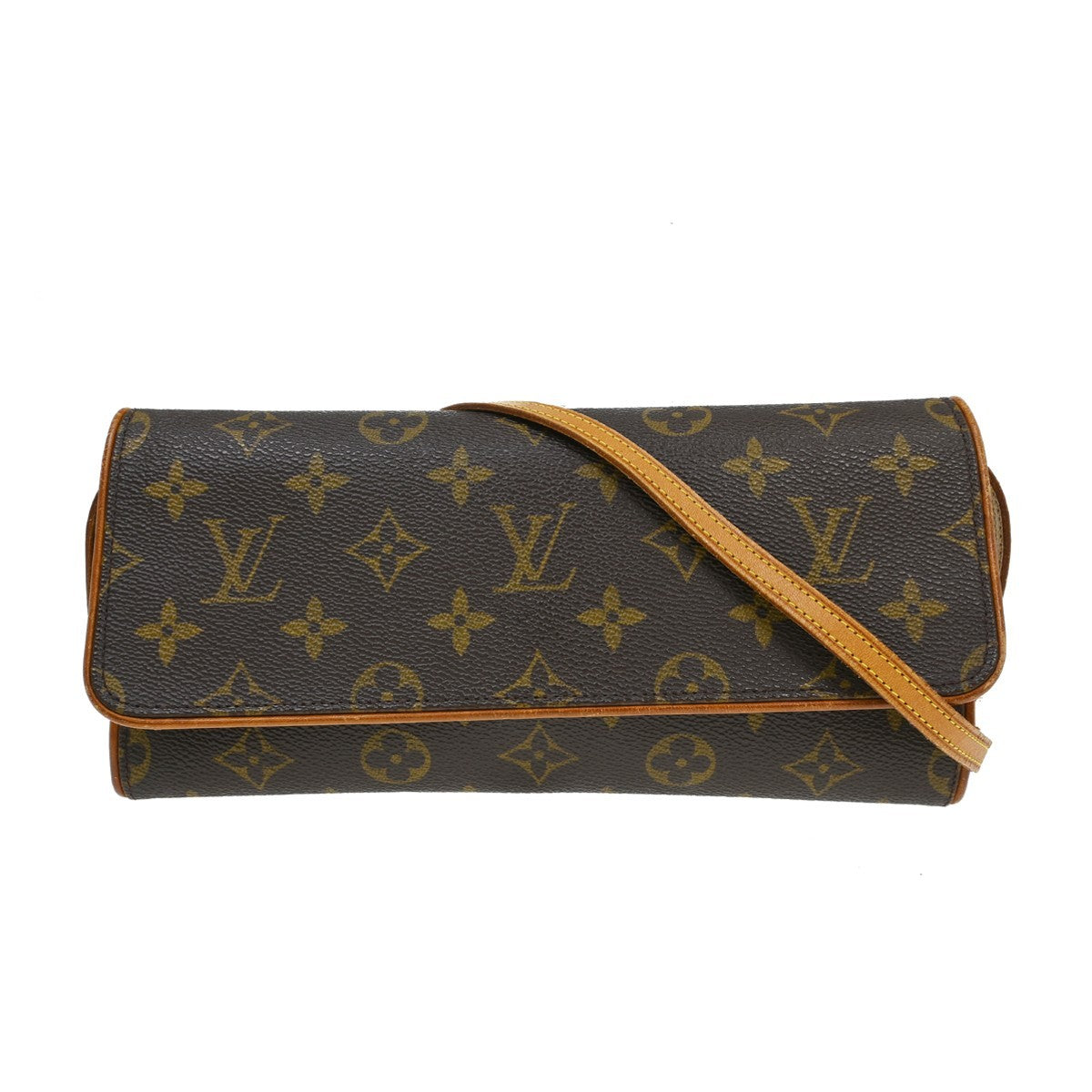Louis Vuitton Twin Monogram Canvas, Brown, Canvas, Clutch