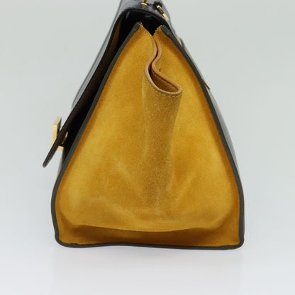Celine Trapeze Leather with Suede, Multicolour, Leather, Handbag