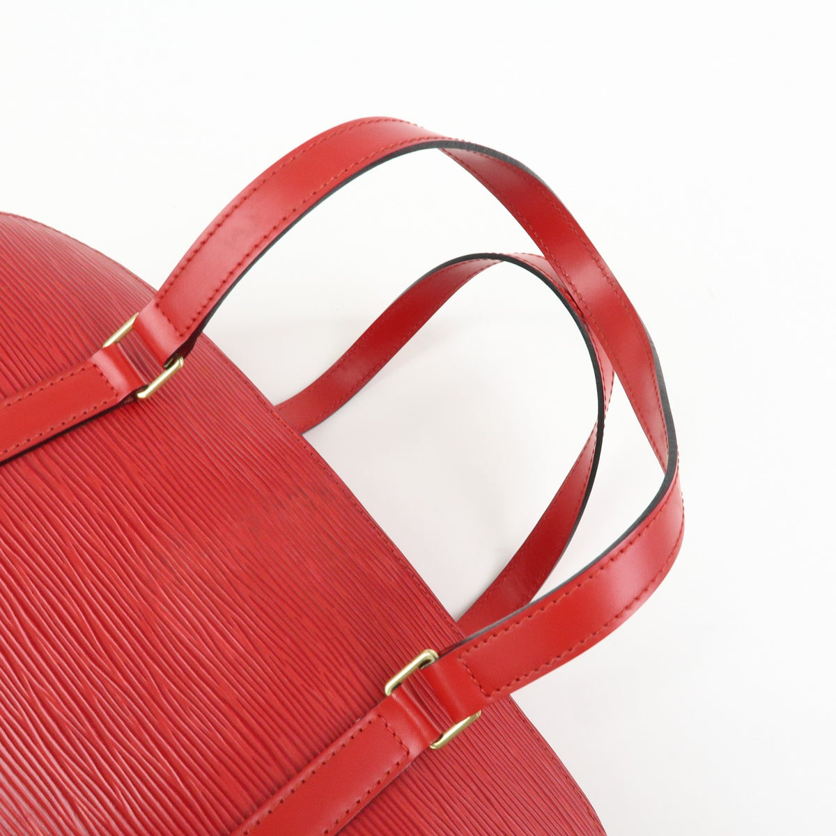 Louis Vuitton Soufflot Epi Leather, Red, Leather, Tote Bag