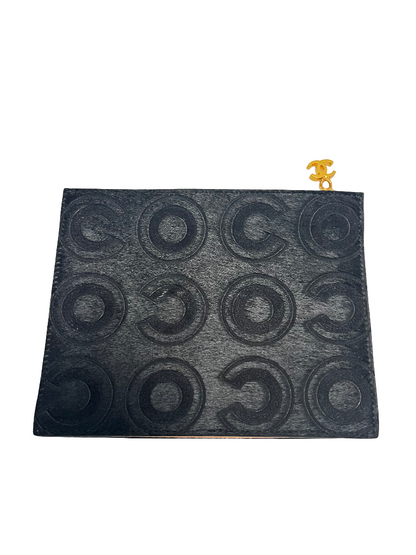 Christian Dior Pochette vintage Pony hair Pony hair leather, Black, Pony Style Calfskin, Clutch