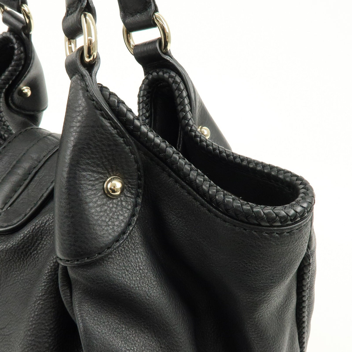 Gucci Marrakech Leather, Black, Leather, Tote Bag