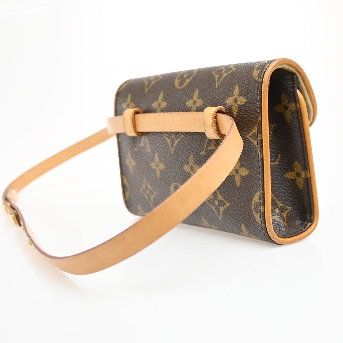 Louis Vuitton Florentine Waist Monogram Canvas, Brown, Canvas, Handbag