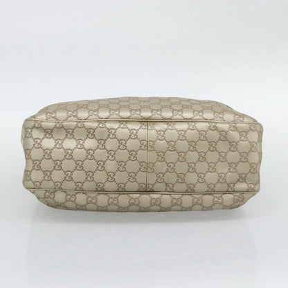Gucci Sukey Top Handle Guccissima Leather, Gold, Leather, Tote Bag