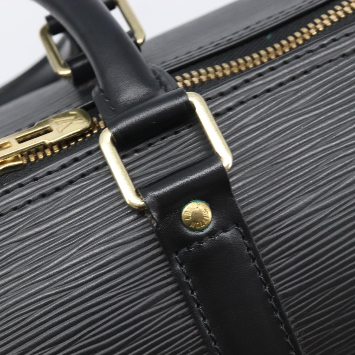 Louis Vuitton Keepall Epi Leather, Black, Leather, Travel Bag
