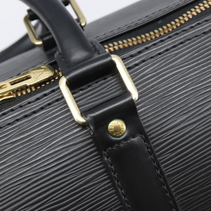 Louis Vuitton Keepall Epi Leather, Black, Leather, Travel Bag