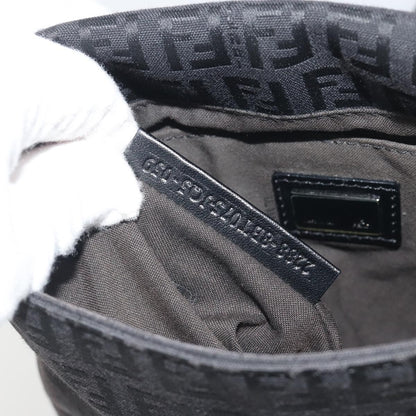 Fendi Zucchino Canvas, Black, Canvas, Handbag