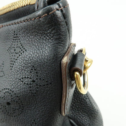 Louis Vuitton Selene Mahina Leather, Black, Leather, Handbag