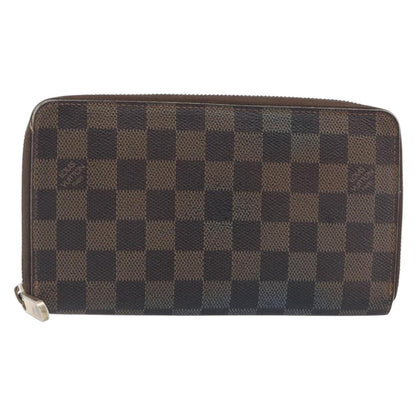 Louis Vuitton Zippy Organizer Damier, Brown, Canvas, Wallet