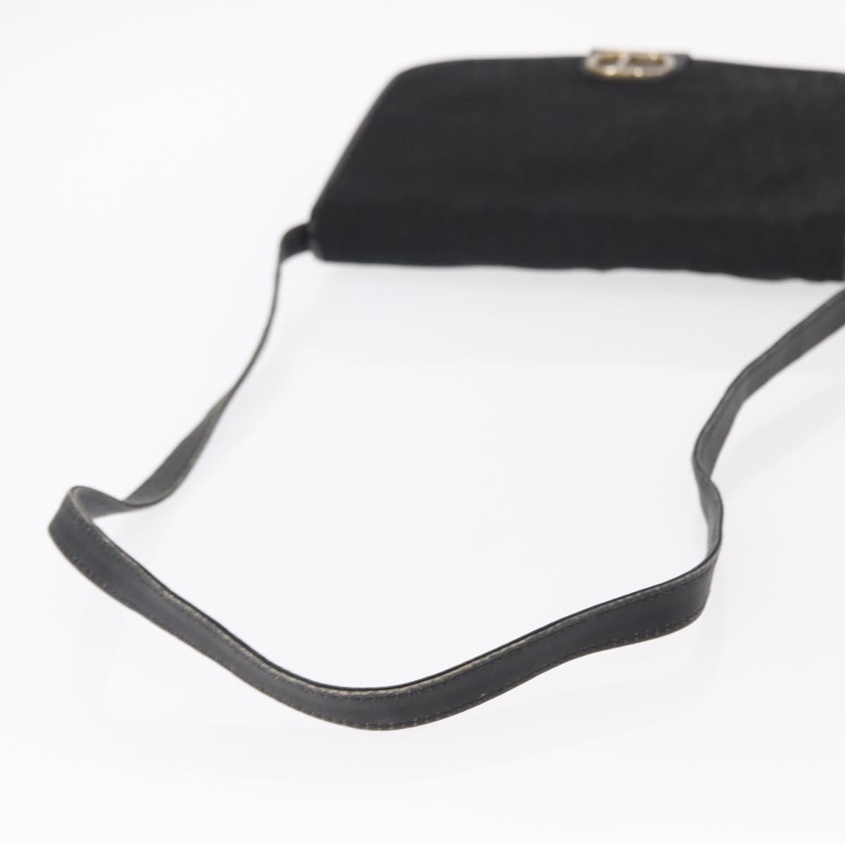 Christian Dior Vintage CD trotter Canvas, Black, Canvas, Shoulder Bag