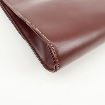 Cartier Must de Cartier Clutch Leather, Burgundy, Leather, Clutch