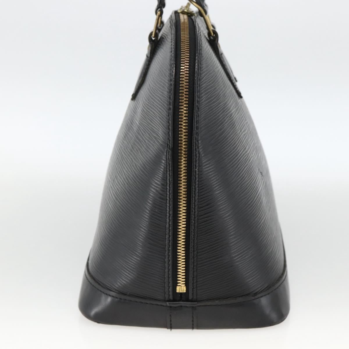Louis Vuitton Alma Epi Leather, Black, Leather, Handbag