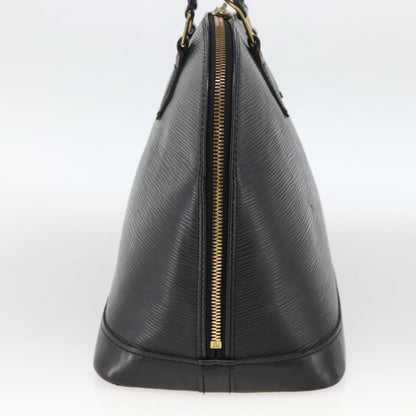 Louis Vuitton Alma Epi Leather, Black, Leather, Handbag