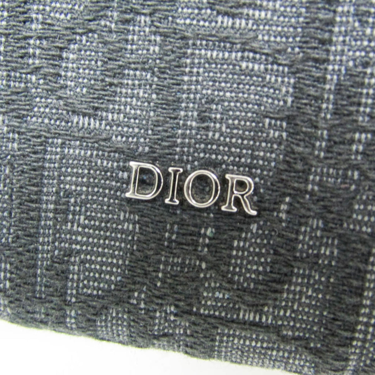 Christian Dior Trotter Oblique Jacquard, Black, Canvas, Shoulder Bag