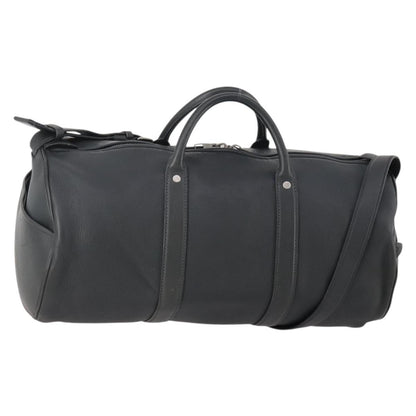 Louis Vuitton Aerogram Keepall Bandouliere Leather, Black, Leather, Travel Bag
