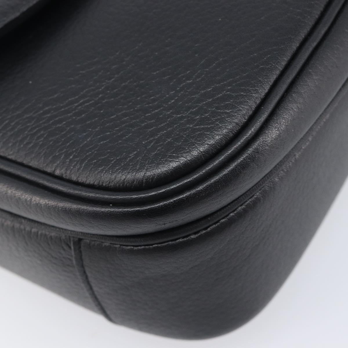 Gucci Shoulder Leather, Black, Leather, Shoulder Bag