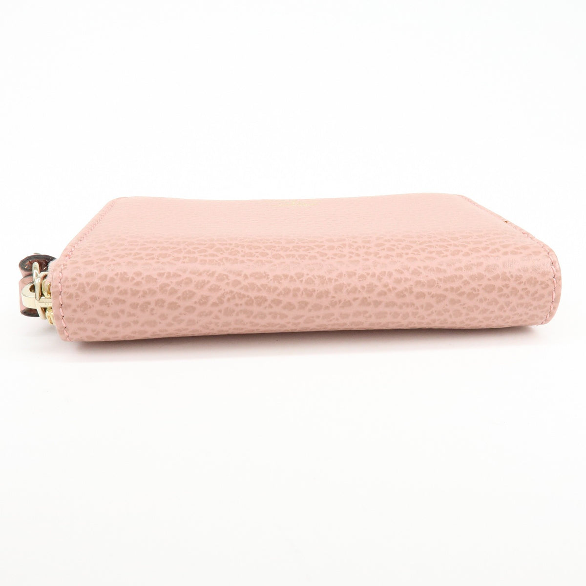 Gucci Swing Zip Around Leather, Pink, Leather, Wallet