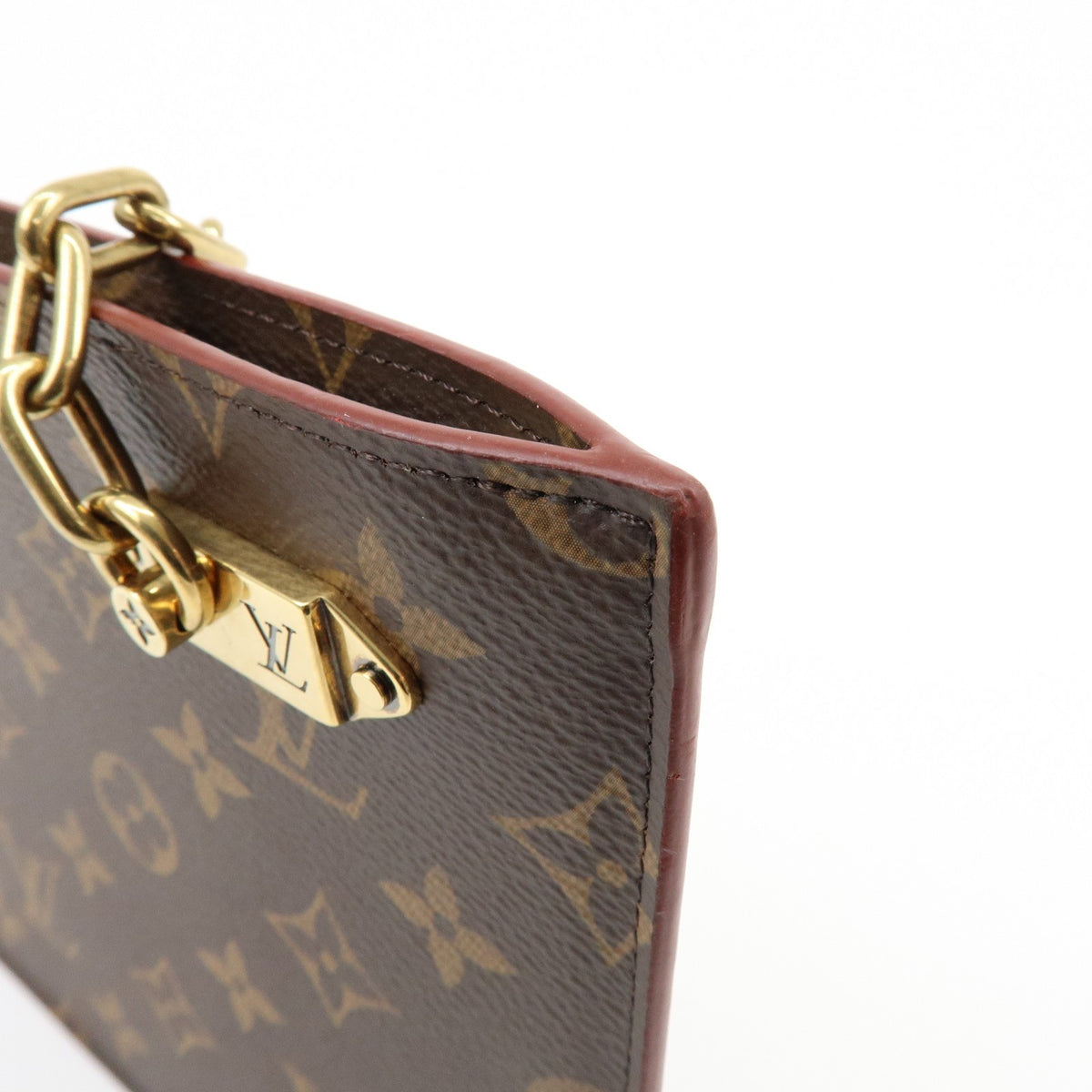 Louis Vuitton Legacy Chain Clutch Monogram Canvas, Brown, Canvas, Clutch