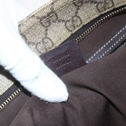 Gucci Zip Top Messenger GG Coated Canvas, Beige, Canvas, Shoulder Bag