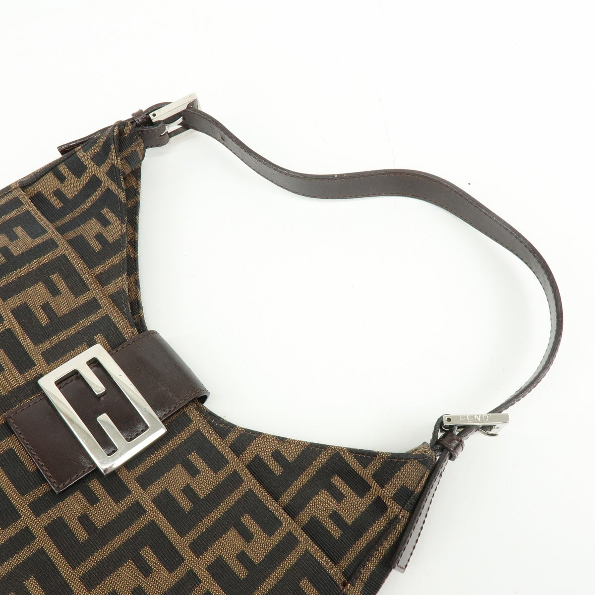 Fendi Vintage Zucca Canvas, Brown, Canvas, Tote Bag