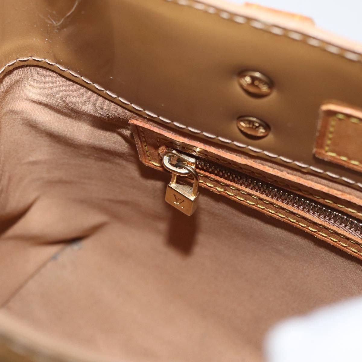 Louis Vuitton Reade Monogram Vernis, Brown, Patent Leather, Handbag