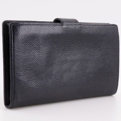 Chanel Timeless CC French Caviar, Black, Leather, Wallet