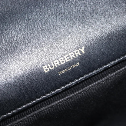 Burberry Lola Wallet on Chain Quilted Leather, Black, Leather, Crossbody Bag