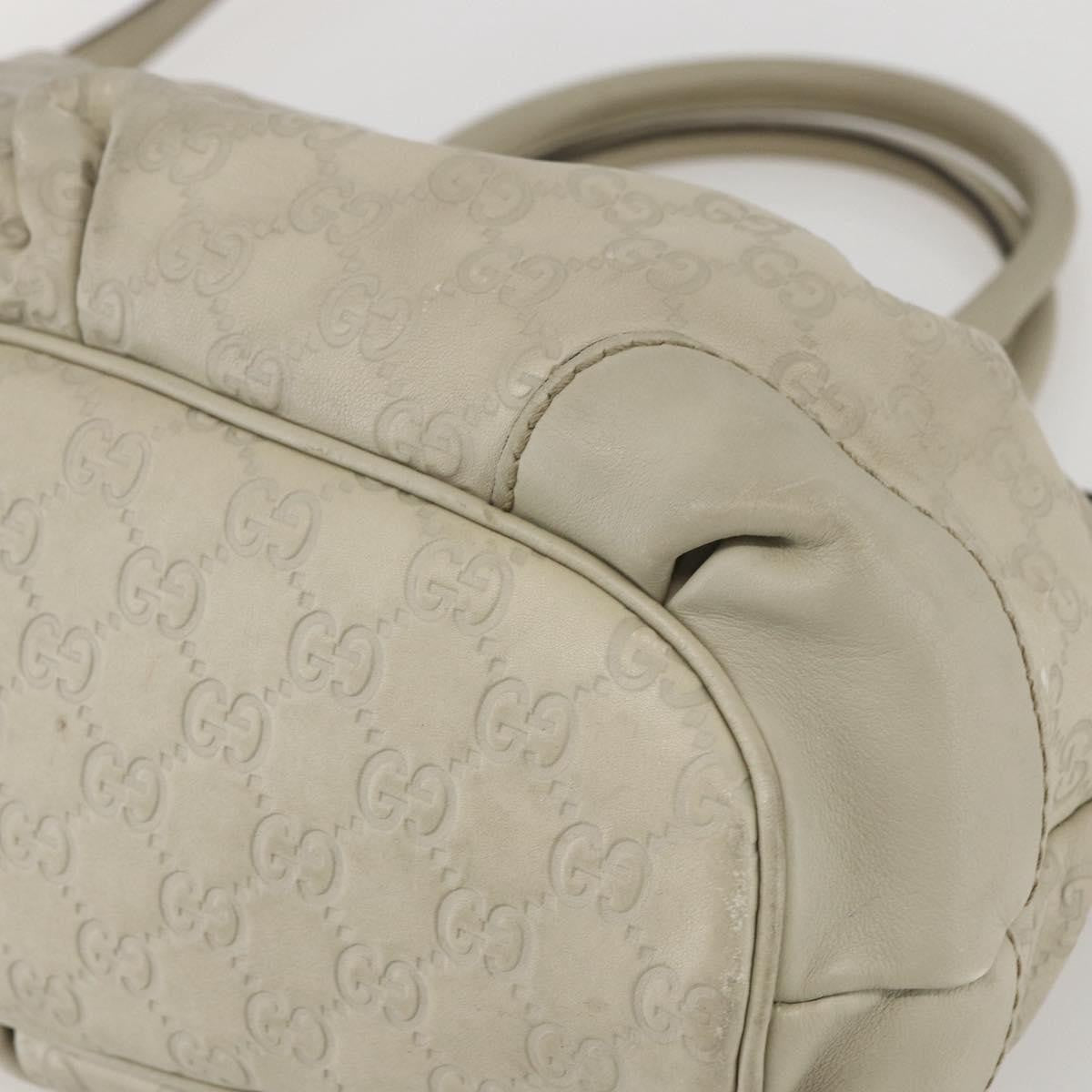Gucci Sukey Top Handle Satchel Guccissima Leather, Ecru, Leather, Handbag