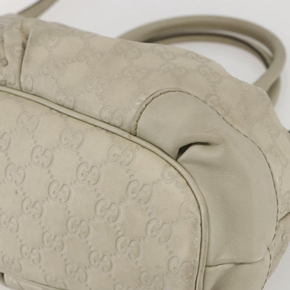 Gucci Sukey Top Handle Satchel Guccissima Leather, Ecru, Leather, Handbag