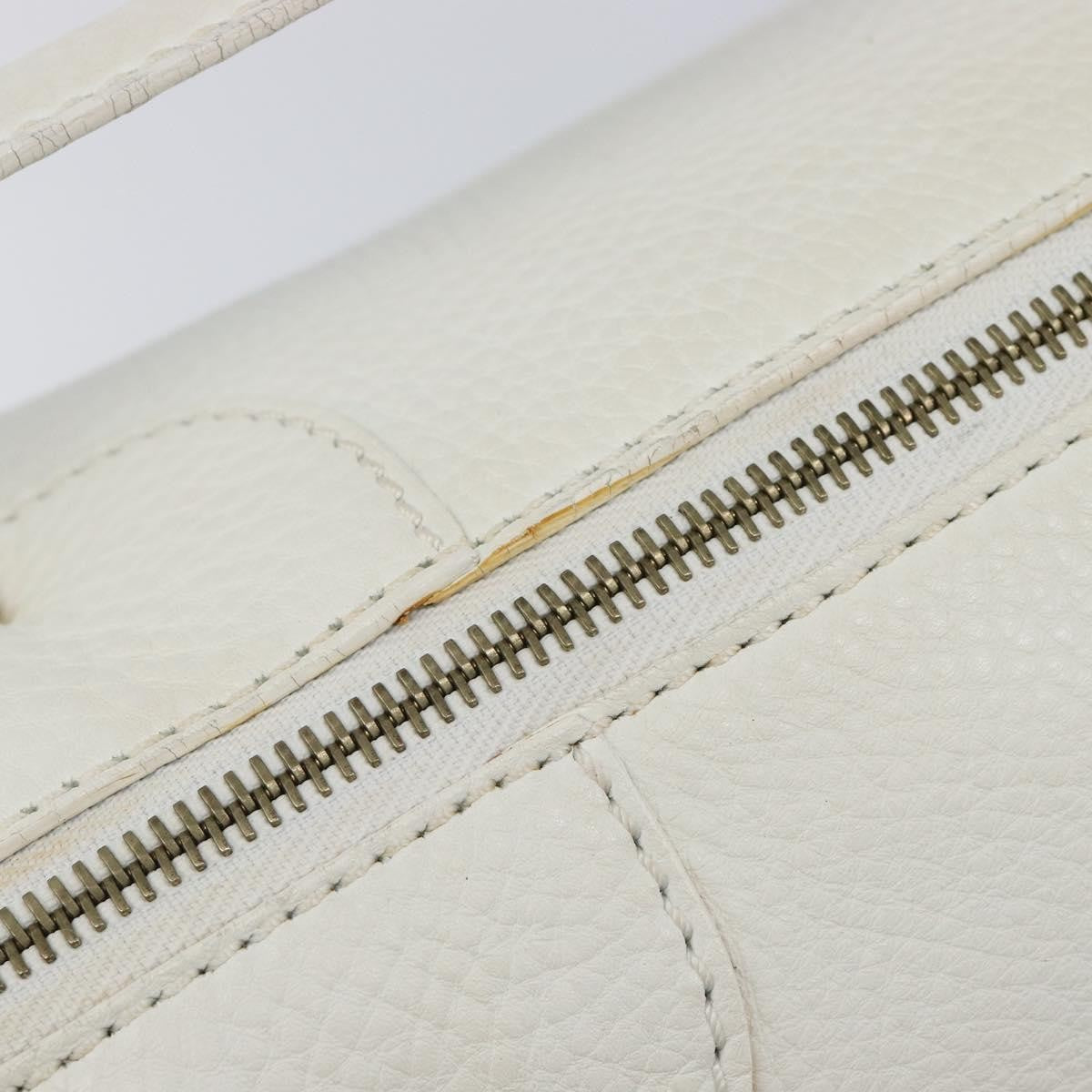 Celine Handbag Leather, White, Leather, Handbag