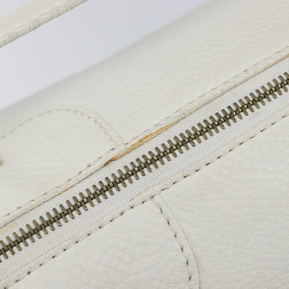 Celine Handbag Leather, White, Leather, Handbag