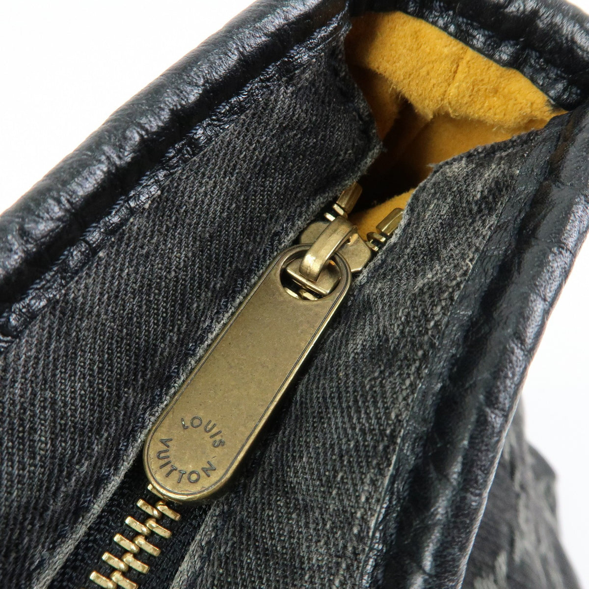 Louis Vuitton Neo Cabby Monogram Denim, Black, Denim, Handbag