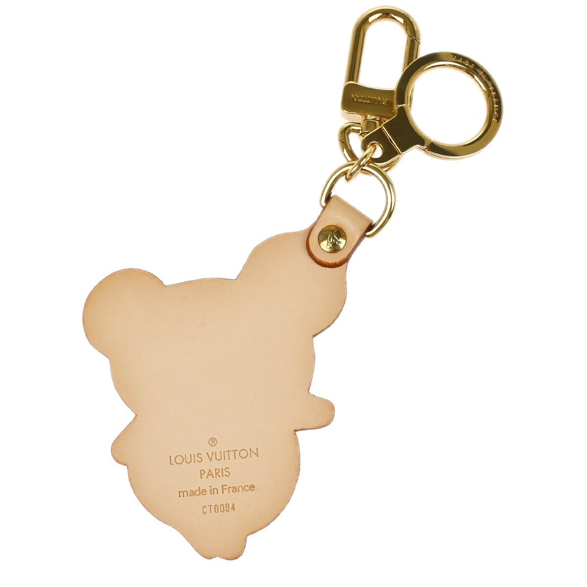 Louis Vuitton Murakami Panda Bag Charm and Keychain Vachetta Leather, Beige, Leather, Charm
