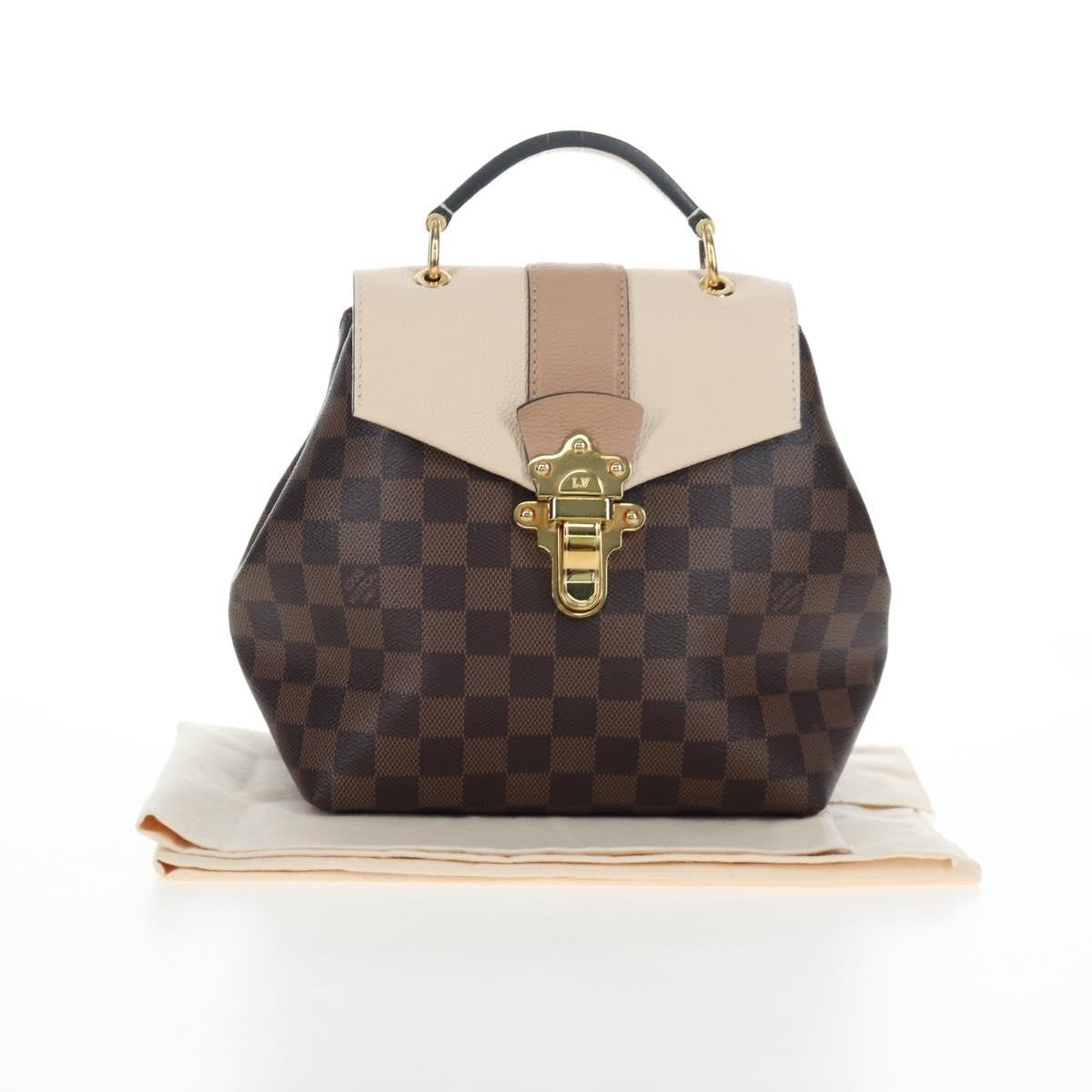 Louis Vuitton Clapton Backpack Damier and Leather, Brown, Canvas, Backpack